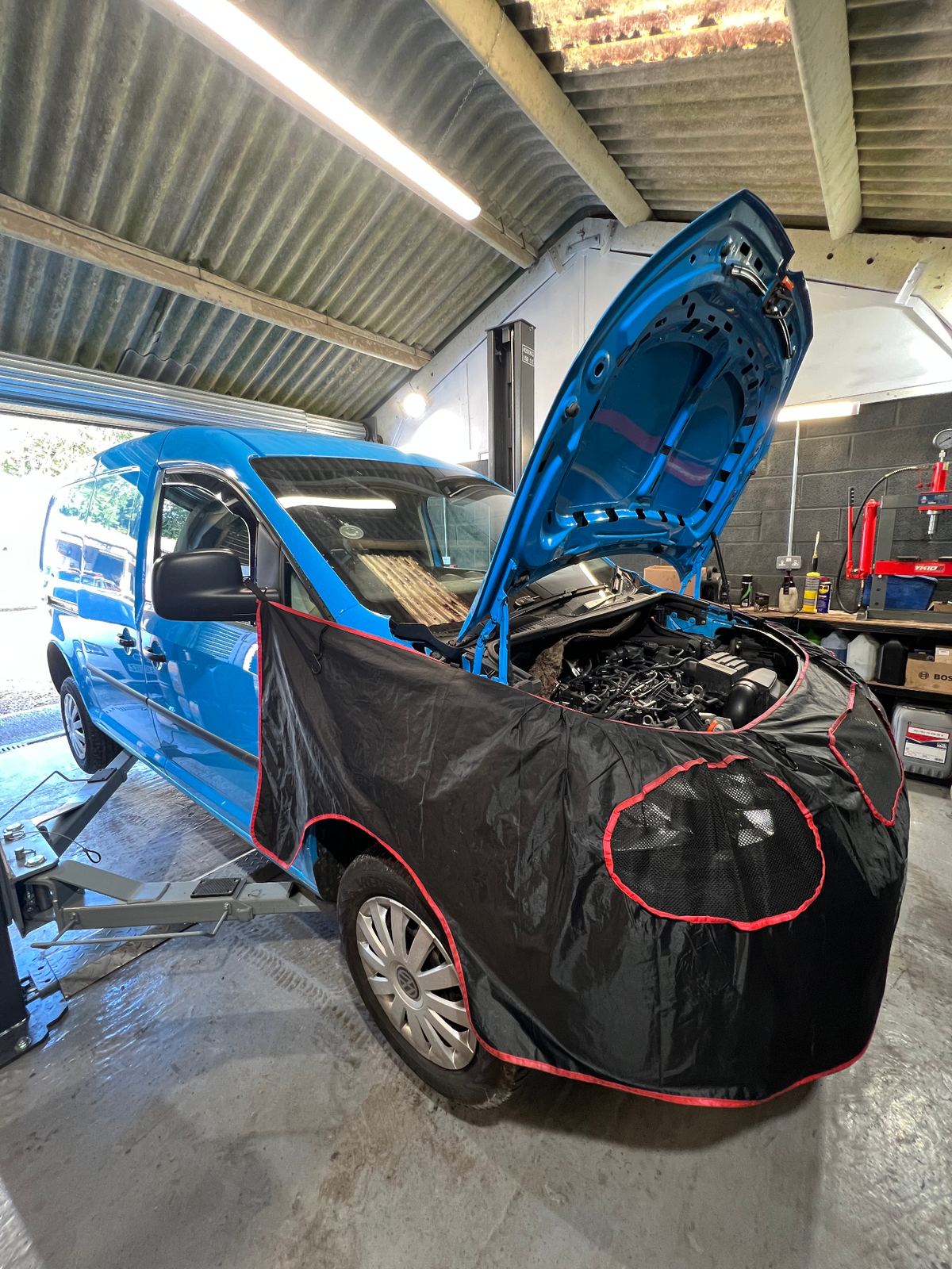 Vehicle Service in Progress